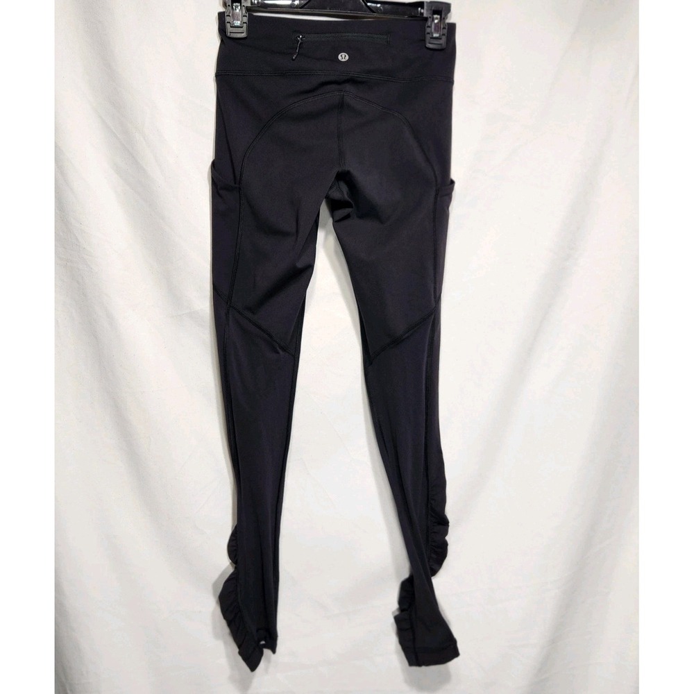 Lululemon Womens Full Length Ruched Leggings Size 4 Black
